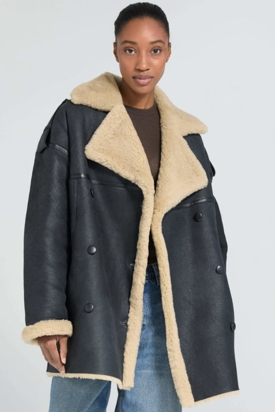 Ébène Shearling Coat